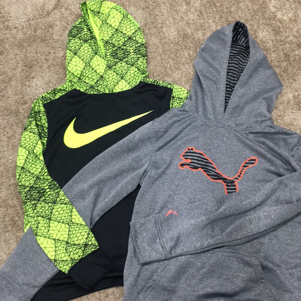 2/25 Puma and Niki hoodies for boys